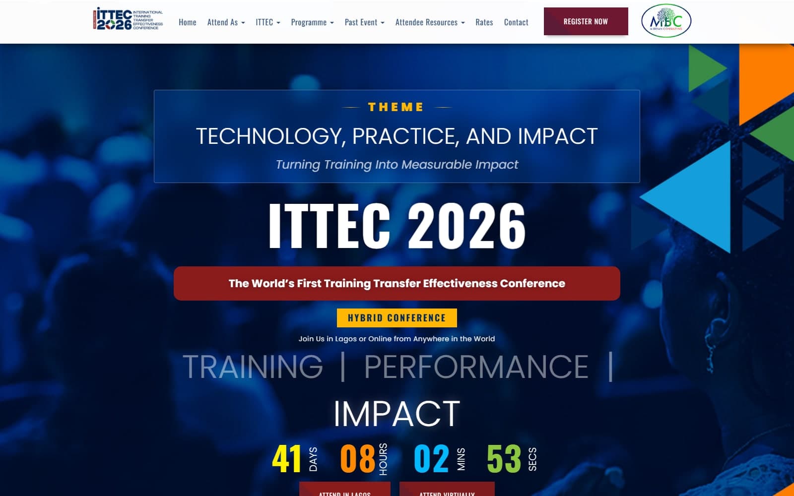 Homepage of the ITTEC 2026 conference website